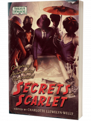 Arkham Horror Secrets in Scarlet edited by Charlotte Llewelyn Wells 3d Cover