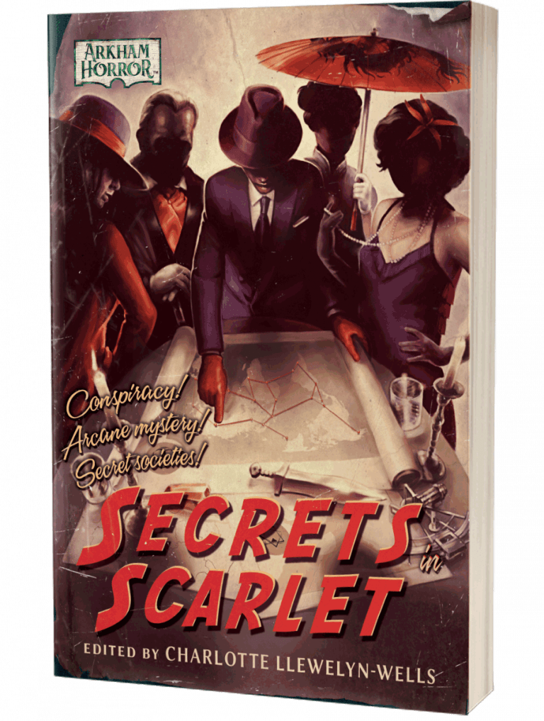 Arkham Horror Secrets in Scarlet edited by Charlotte Llewelyn Wells 3d Cover