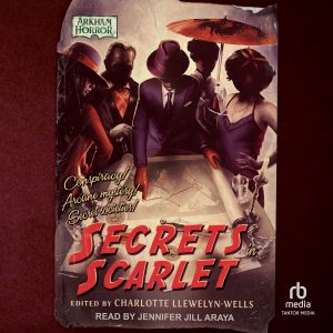 ARK Secrets In Scarlet Audiobook Cover