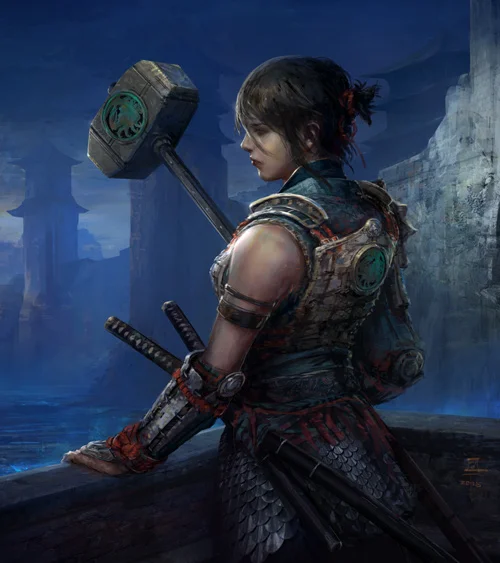 Crab-Clan-warrior-with-hammer
