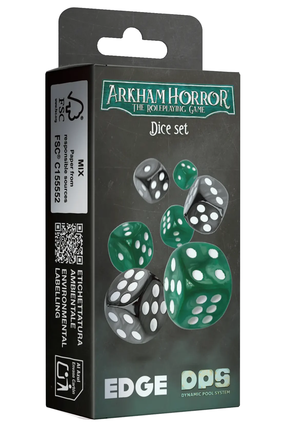 Arkham Horror RPG Dice Set box cover
