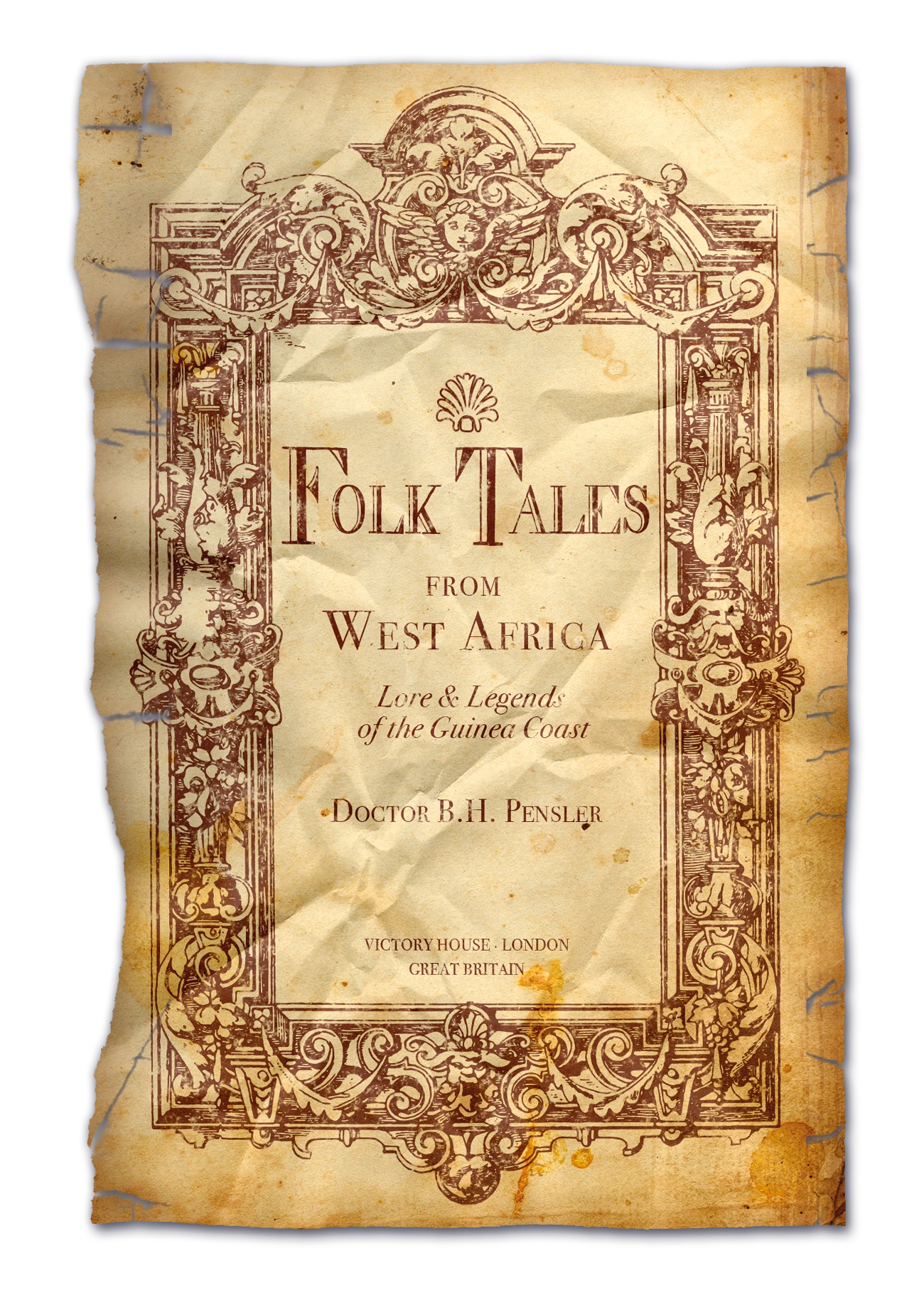 The title page from "Folk Tales of West Africa".