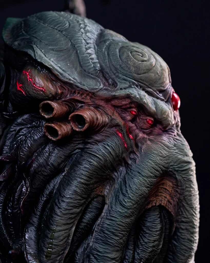 Rise of Cthulhu statue - face detail