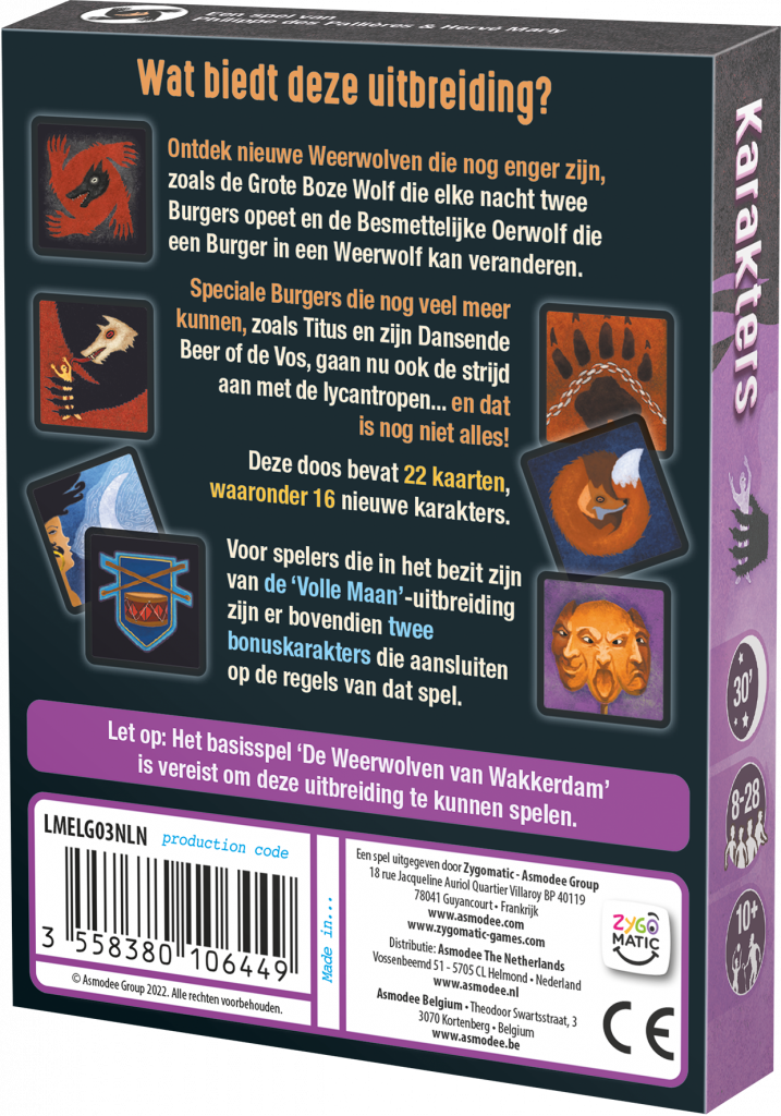 De Weerwolven Van Wakkerdam Uitbreiding Karakters Asmodee Belgium De Weerwolven Van Wakkerdam Uitbreiding Karakters Asmodee Belgium