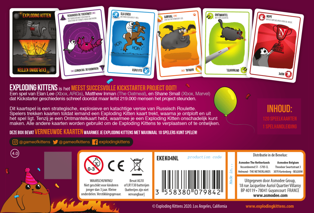 Exploding Kittens – Party Pack Editie