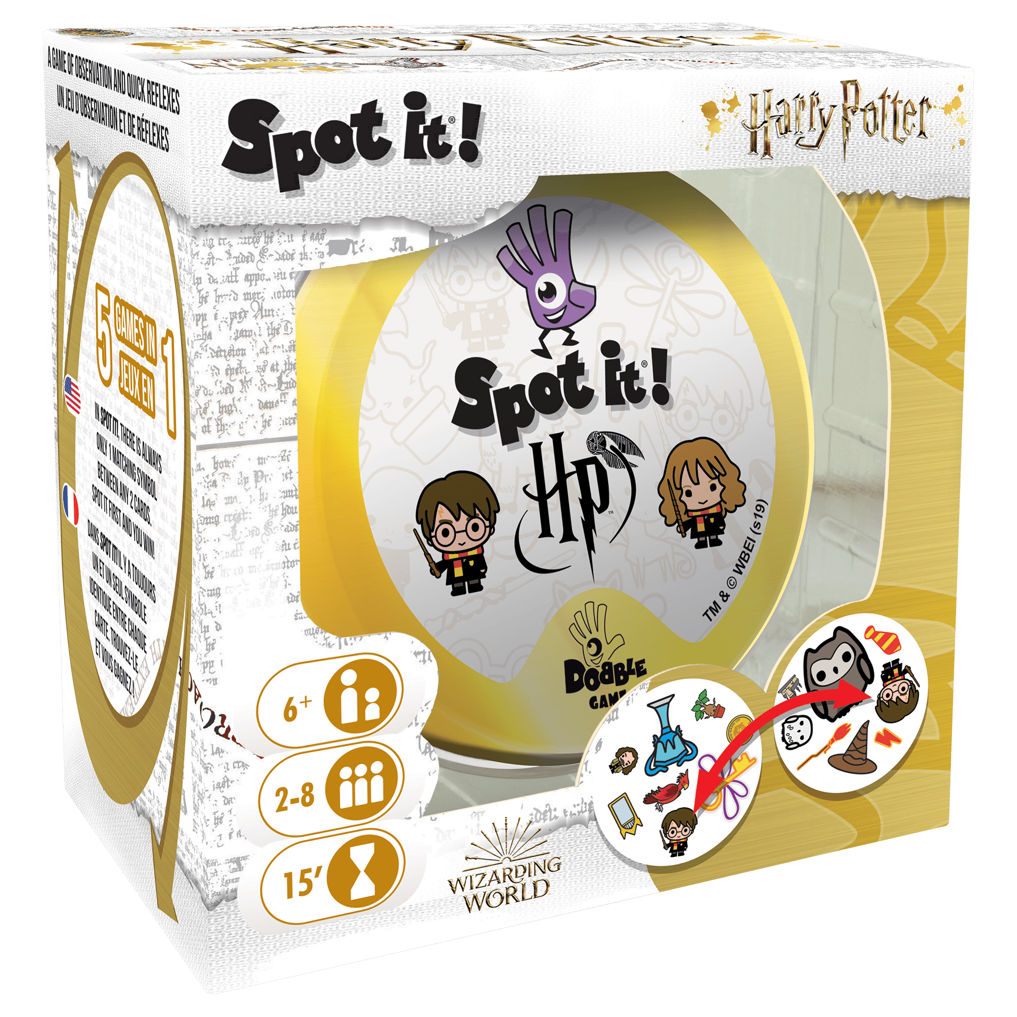 Harry Potter Spot It, Wizards Dobble Game, Matching Activity, Magic, Party  Game