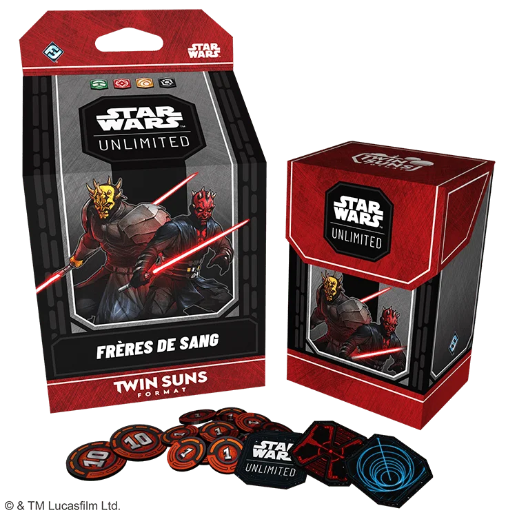 FFGSWHA024FR STAR WARS UNLIMITED 2026 TWIN SUNS DECKS FRERES DE SANG FR COMPONENTS 1