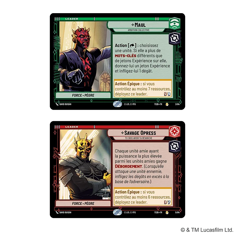 FFGSWHA024FR STAR WARS UNLIMITED 2026 TWIN SUNS DECKS FRERES DE SANG FR COMPONENTS 2