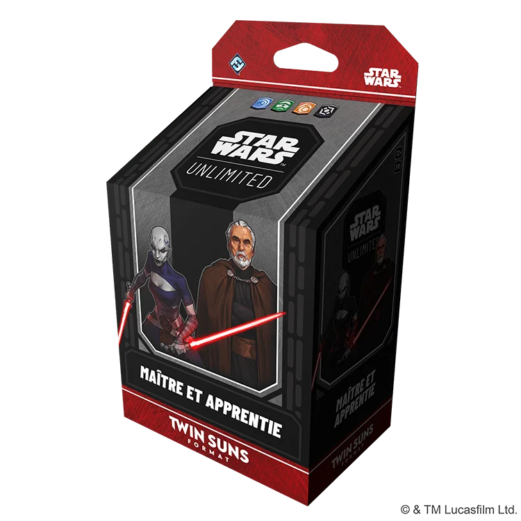 FFGSWHA024FR STAR WARS UNLIMITED 2026 TWIN SUNS DECKS MAITRE ET APPRENTIE FR 3D RIGHT