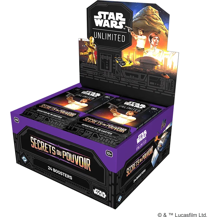 FFGSWH0602FR STAR WARS UNLIMITED SECRETS DU POUVOIR BOOSTER DISPLAY FR 3D RIGHT