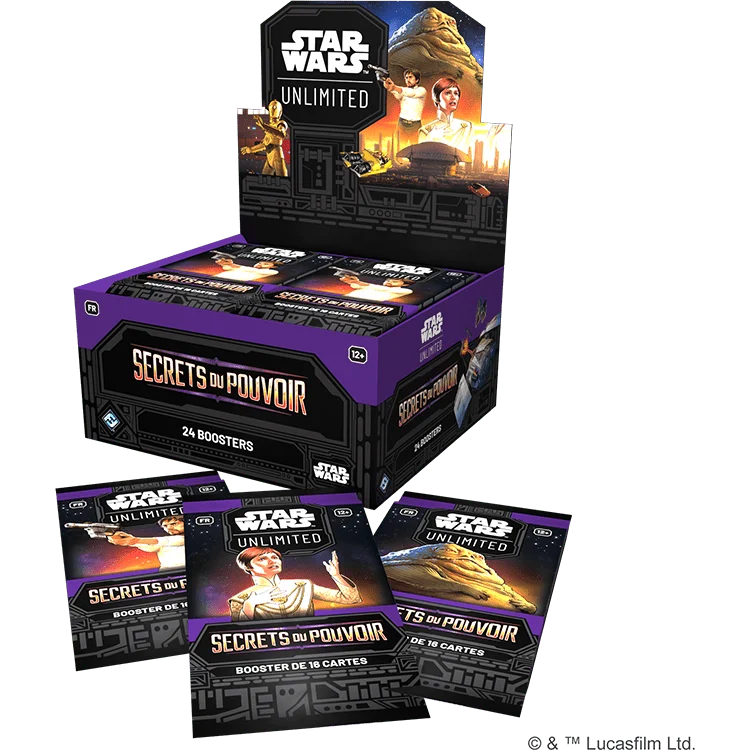 FFGSWH0602FR STAR WARS UNLIMITED SECRETS DU POUVOIR BOOSTER DISPLAY FR COMPONNETS 1