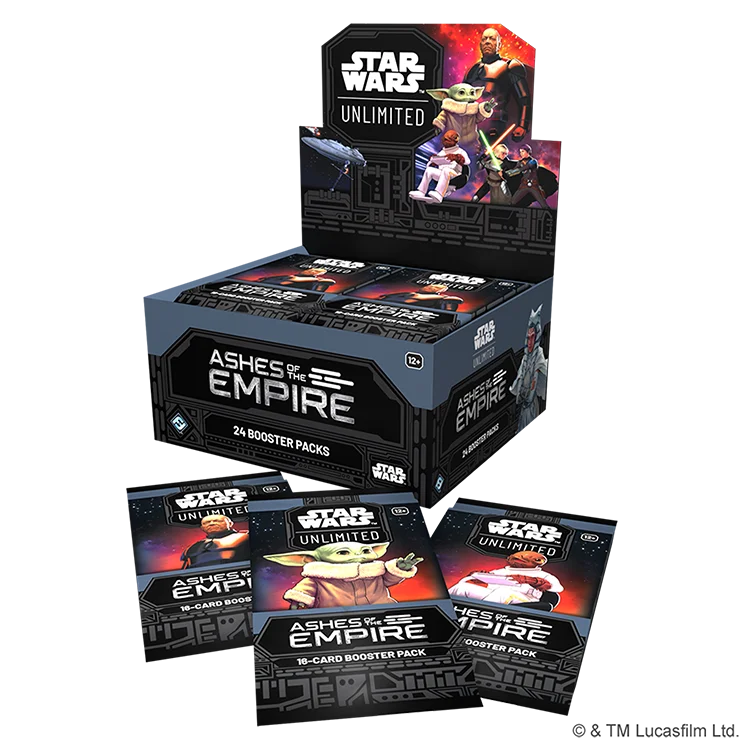 FFGSWH0802EN STAR WARS UNLIITED ASHES OF THE EMPIRE BOOSTER DISPLAY EN COMPONENTS 1
