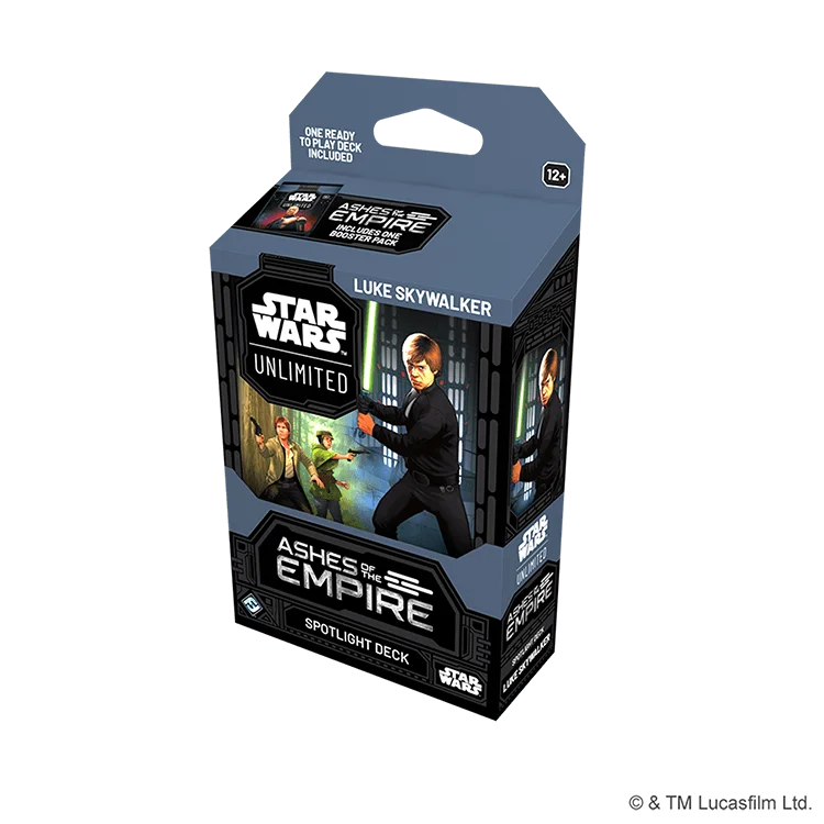 FFGSWH0810EN STAR WARS UNLIITED ASHES OF THE EMPIRE SPOTLIGHT DECKS LUKE EN 3D RIGHT