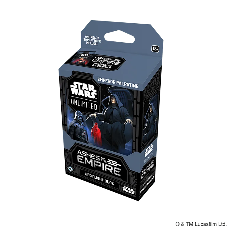 FFGSWH0810EN STAR WARS UNLIITED ASHES OF THE EMPIRE SPOTLIGHT DECKS PALPATINE EN 3D RIGHT