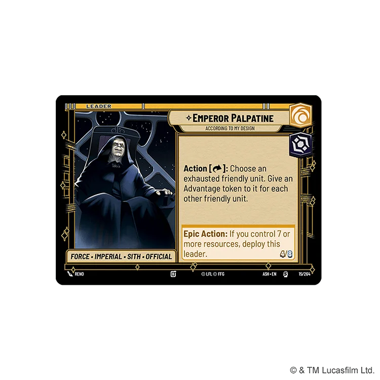 FFGSWH0810EN STAR WARS UNLIITED ASHES OF THE EMPIRE SPOTLIGHT DECKS PALPATINE EN COMPONENTS 3