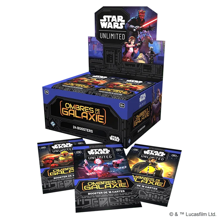 SWH0202FR STAR WARS UNLIMITED OMBRES DE LA GALAXIE BOOSTER DISPLAY FR COMPONENTS 1