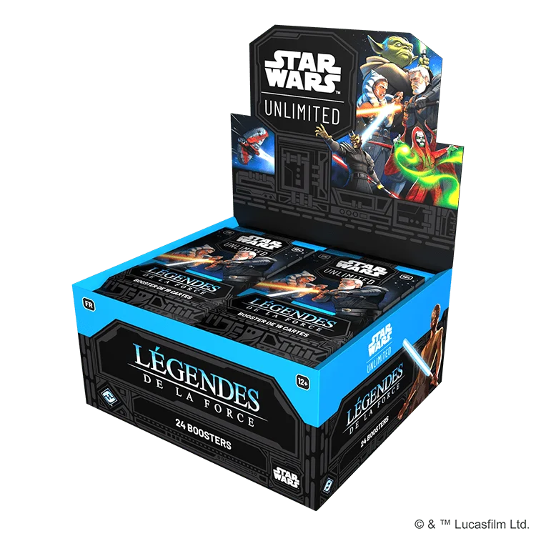 SWH0502FR STAR WARS UNLIMITED LEGENDES DE LA FORCE BOOSTER DISPLAY FR 3D RIGHT