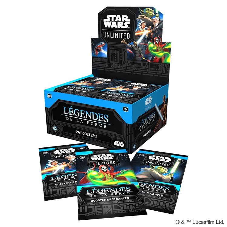 SWH0502FR STAR WARS UNLIMITED LEGENDES DE LA FORCE BOOSTER DISPLAY FR COMPONENTS 1
