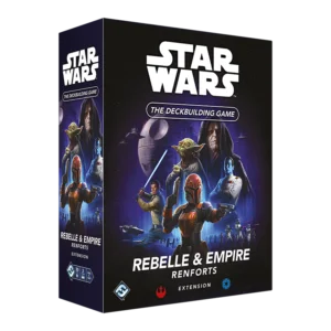 FFGSWG04FR STAR WARS THE DECKBUILDING GAME REBELLE ET EMPIRE RENFORTS FR 3D LEFT