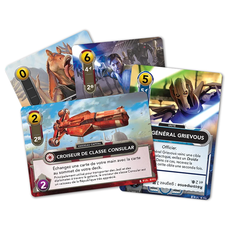 SWG02FR STAR WARS THE DECKBUILDING GAME CLONE WARS FR COMPONENTS