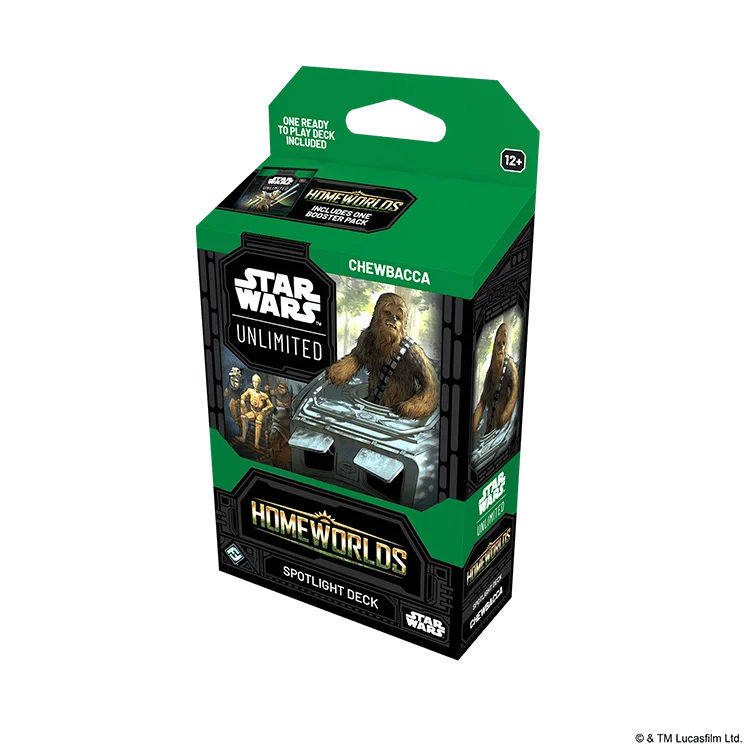 FFGSWH0910EN STAR WARS UNLIMITED HOMEWORLDS SPOTLIGHT DECKS CHEWBACCA EN 3D RIGHT