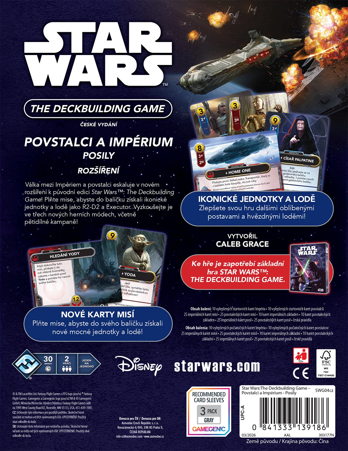 03 Starwars The Deckbuilding Game Povstalci Imperium Posily Box Back