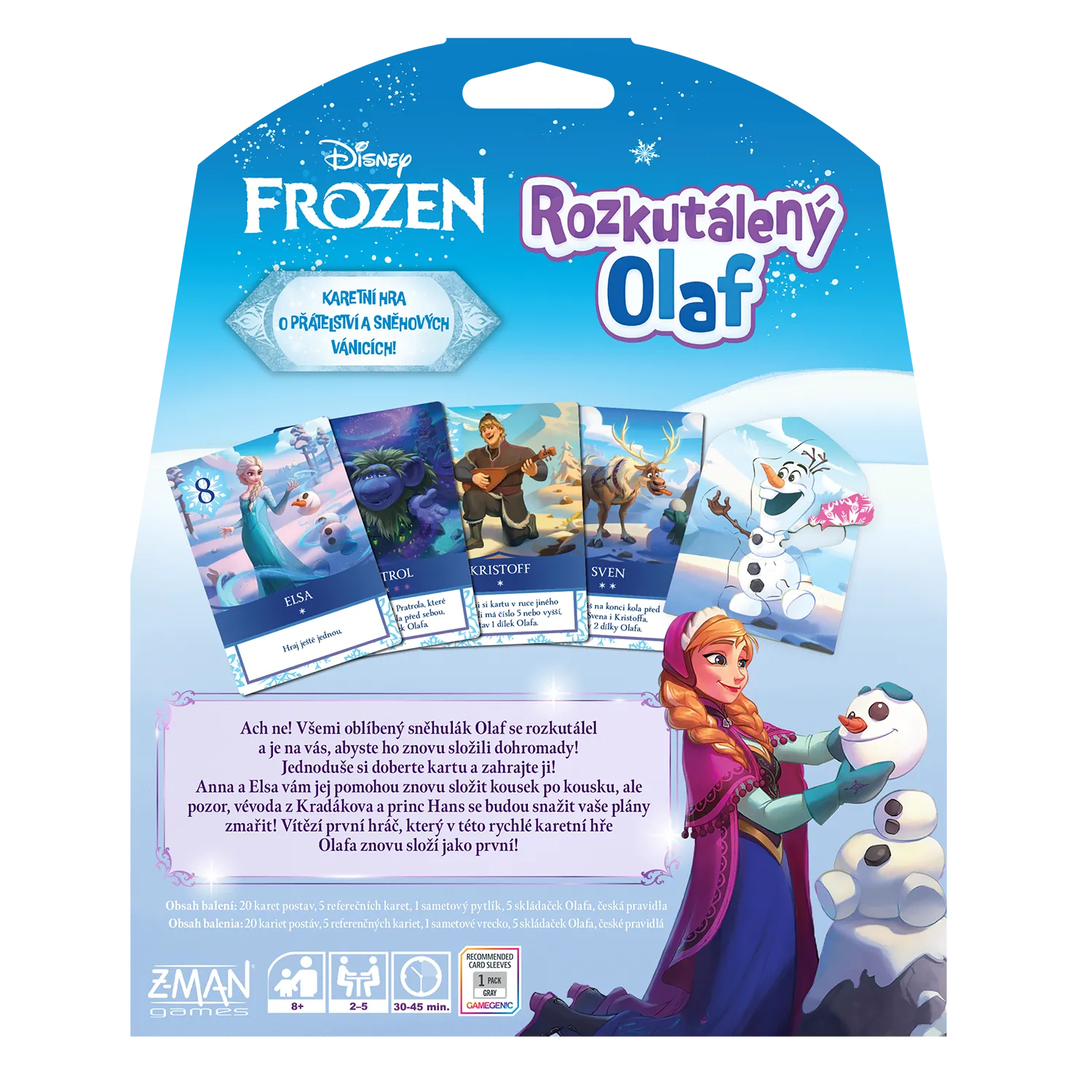 03 Disney Frozen Rozkutaleny Olaf Box Back