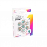 Green Skull RPG Dice Set (7pcs)