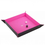 Magnetic Dice Tray Square Black/Pink