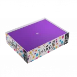 Magnetic Dice Tray Rectangular Black/Purple