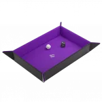 Magnetic Dice Tray Rectangular Black/Purple