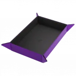 Magnetic Dice Tray Rectangular Black/Purple