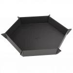 Magnetic Dice Tray Hexagonal Black/Gray