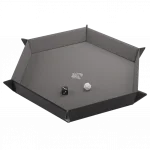Magnetic Dice Tray Hexagonal Black/Gray