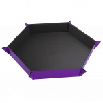 Magnetic Dice Tray Hexagonal Black/Purple