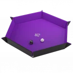 Magnetic Dice Tray Hexagonal Black/Purple