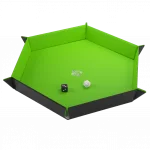 Magnetic Dice Tray Hexagonal Black/Green