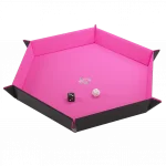 Magnetic Dice Tray Hexagonal Black/Pink