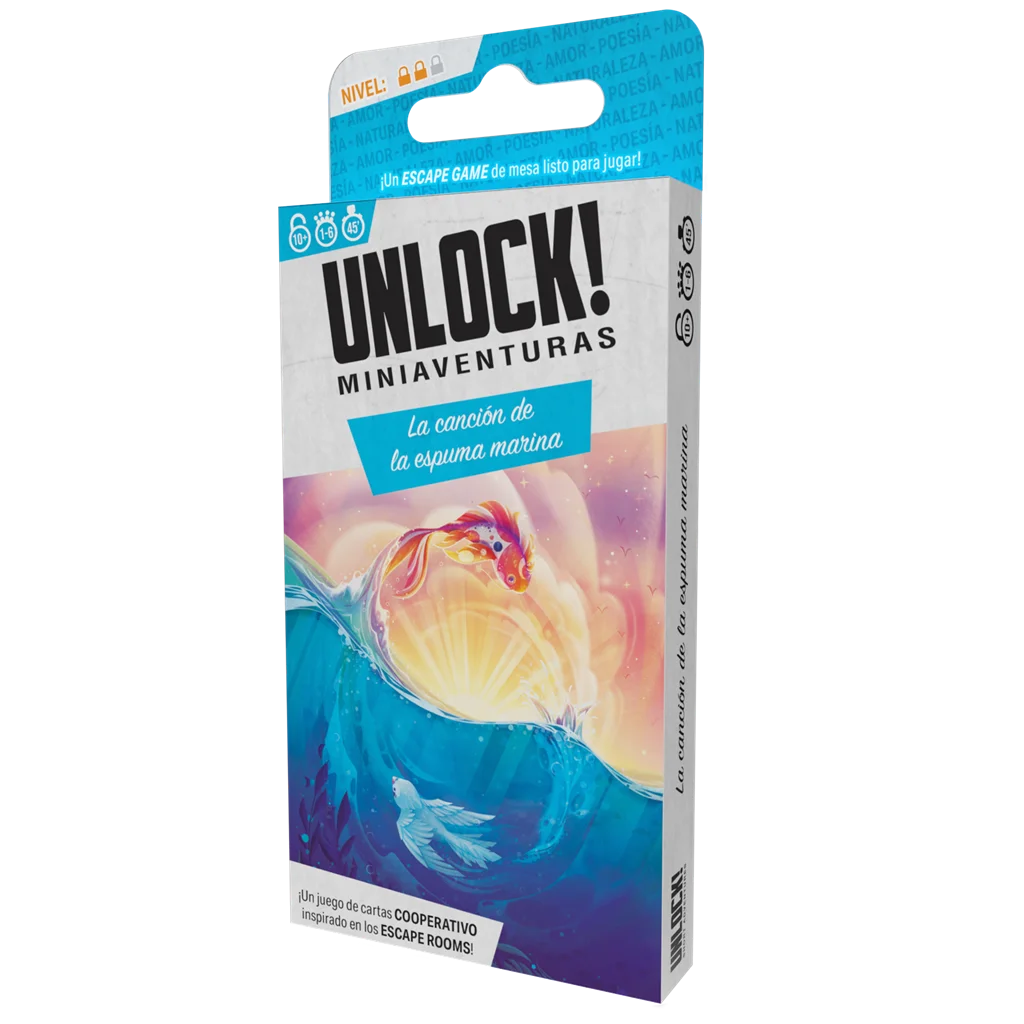 Asmodee Unlock! Mini La Canzone Della Schiuma Marina: Gioco Di Carte Cooperativo, Escape Room A Casa, 1-6 Giocatori, 30-45 Min, Da 10 Anni (edizione Spagnola)