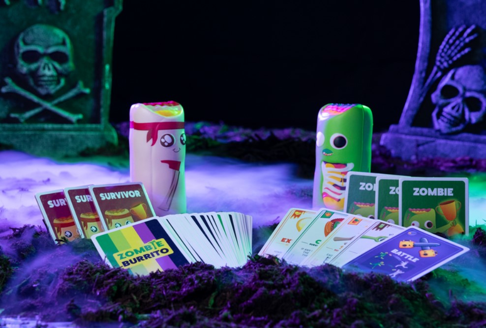 Jeux de société halloween zombie burrito