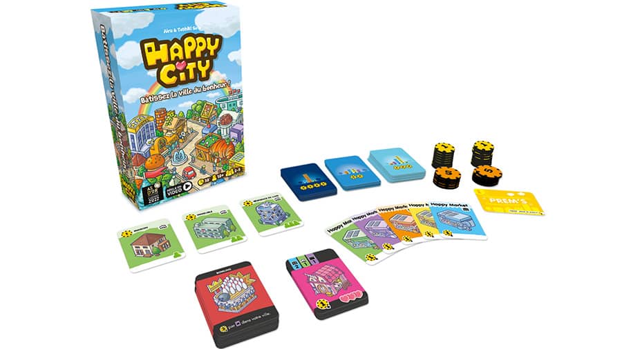 Eléments du jeu de société Happy City