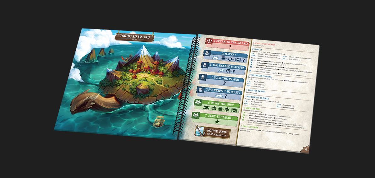 Livre-aventures du jeu de société Forgotten Waters