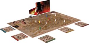 plateau et boîte du jeu lettres de whitechapel