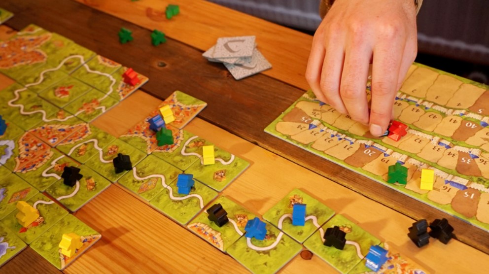 plateau du jeu de société carcassonne