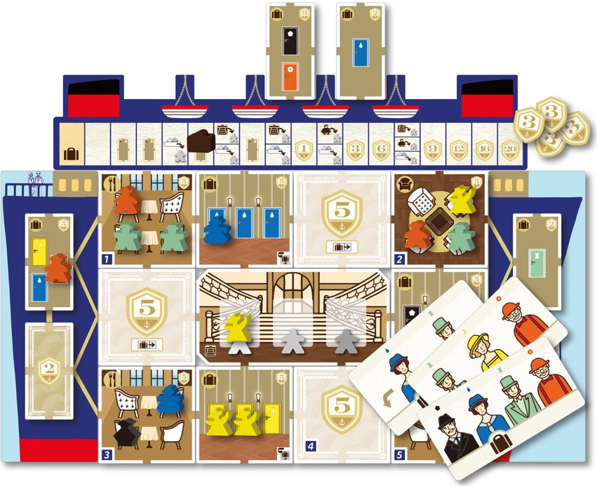 plateau du jeu de societe come sail away
