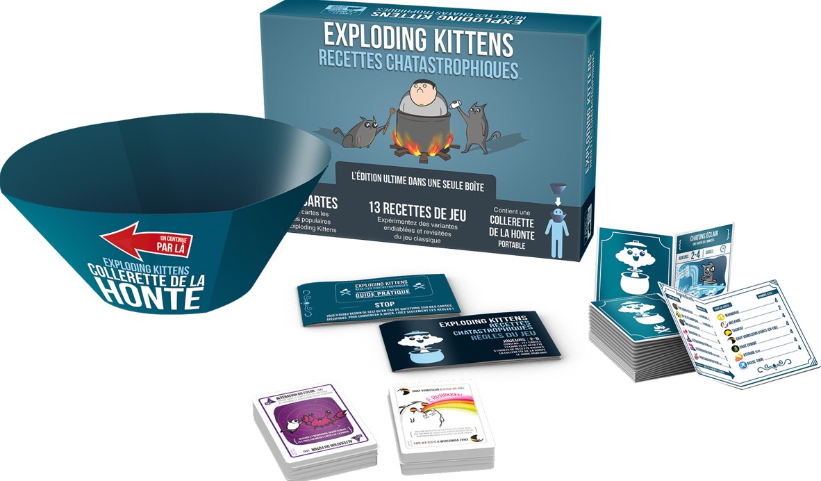 jeu de cartes exploding kittens recettes chatastrophiques