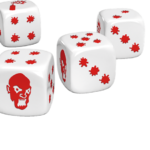 Zombicide : Dés Spéciaux Noirs et Blanc