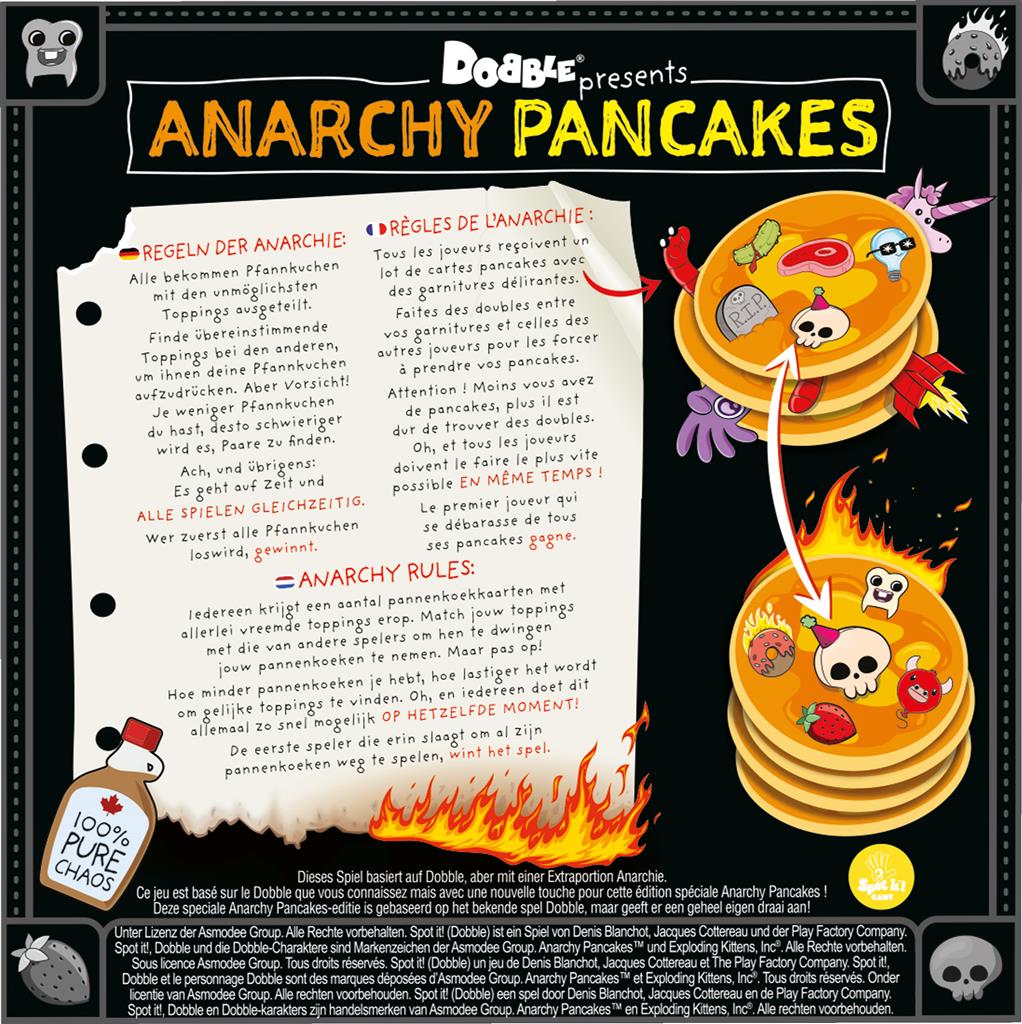 Dobble : Anarchy Pancakes (Clutch Box) DE/FR/NL