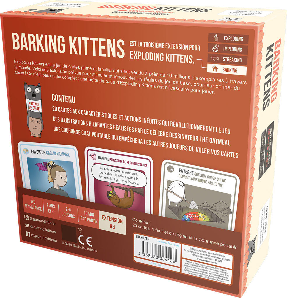 Exploding Kittens : Barking Kittens (Ext)