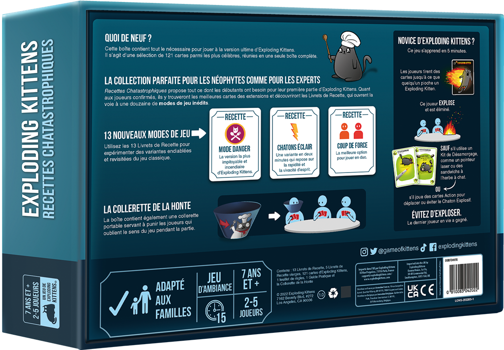 Exploding Kittens : Recettes Chatastrophiques